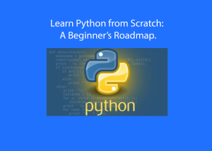 Learn Python from Scratch: A Beginner’s Roadmap.